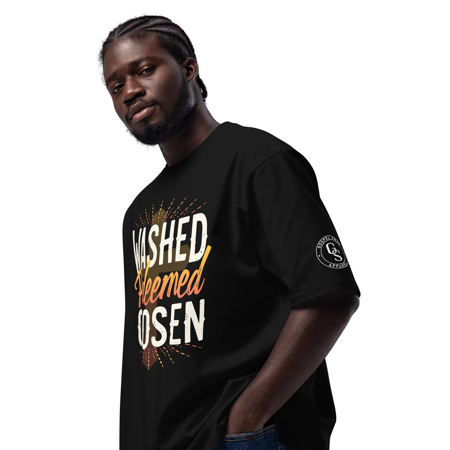 Washed Redeemed Chosen - Oversized heavyweight t-shirt