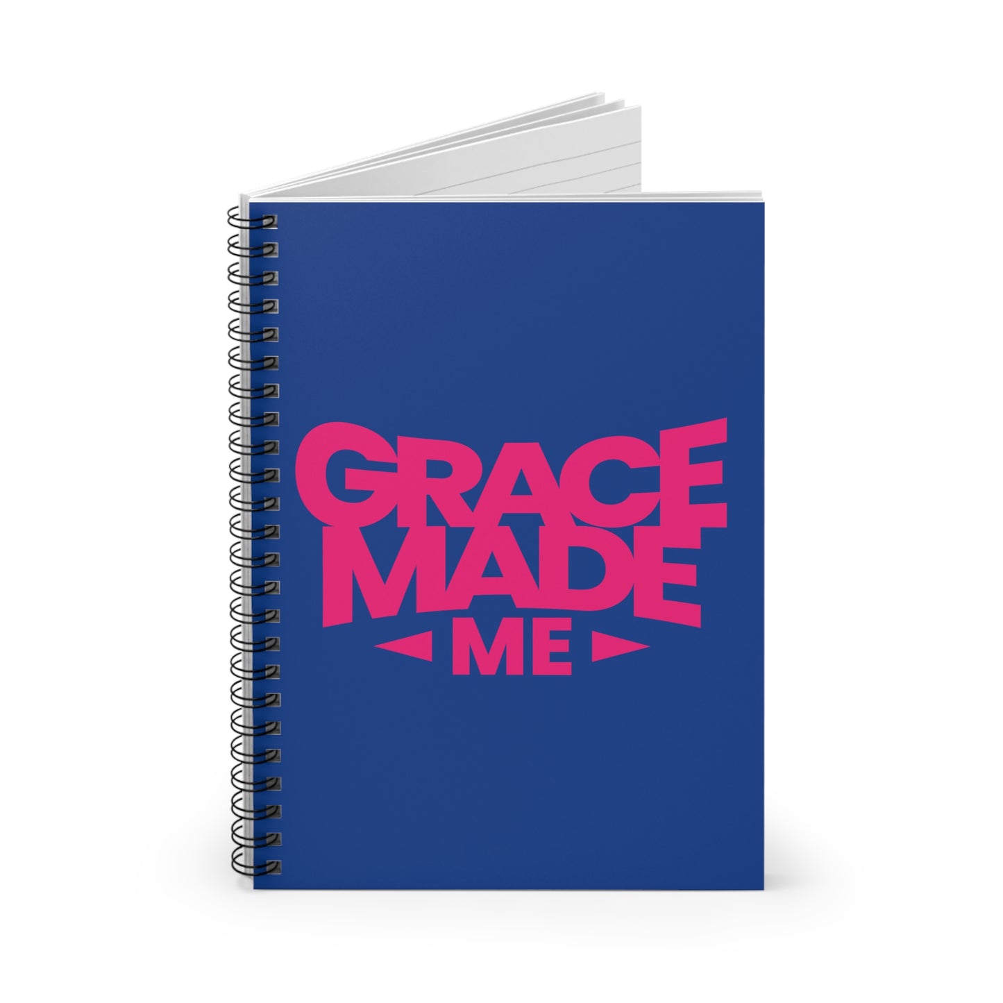 Grace Made Me Spiral Notebook - Ruled Line