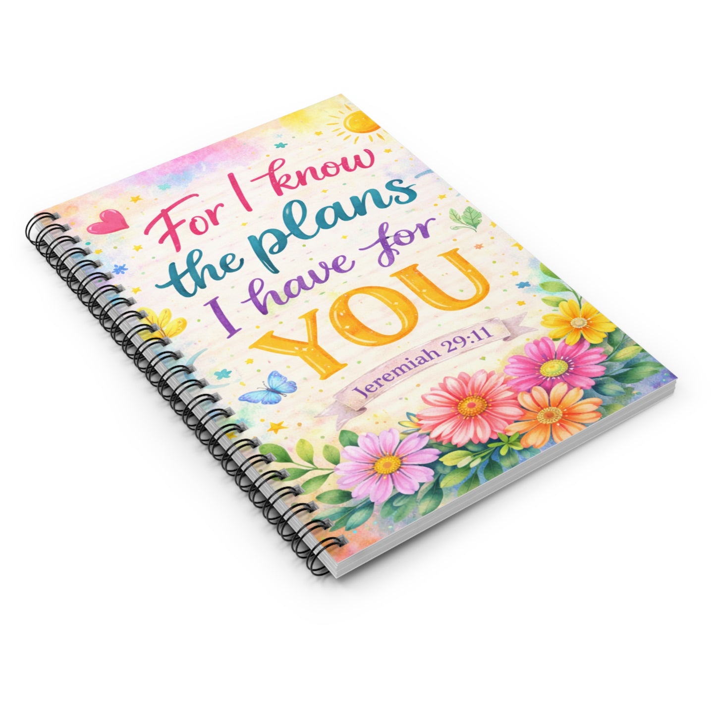 Jeremiah 29:11 Spiral Notebook – “For I Know the Plans I Have for You”