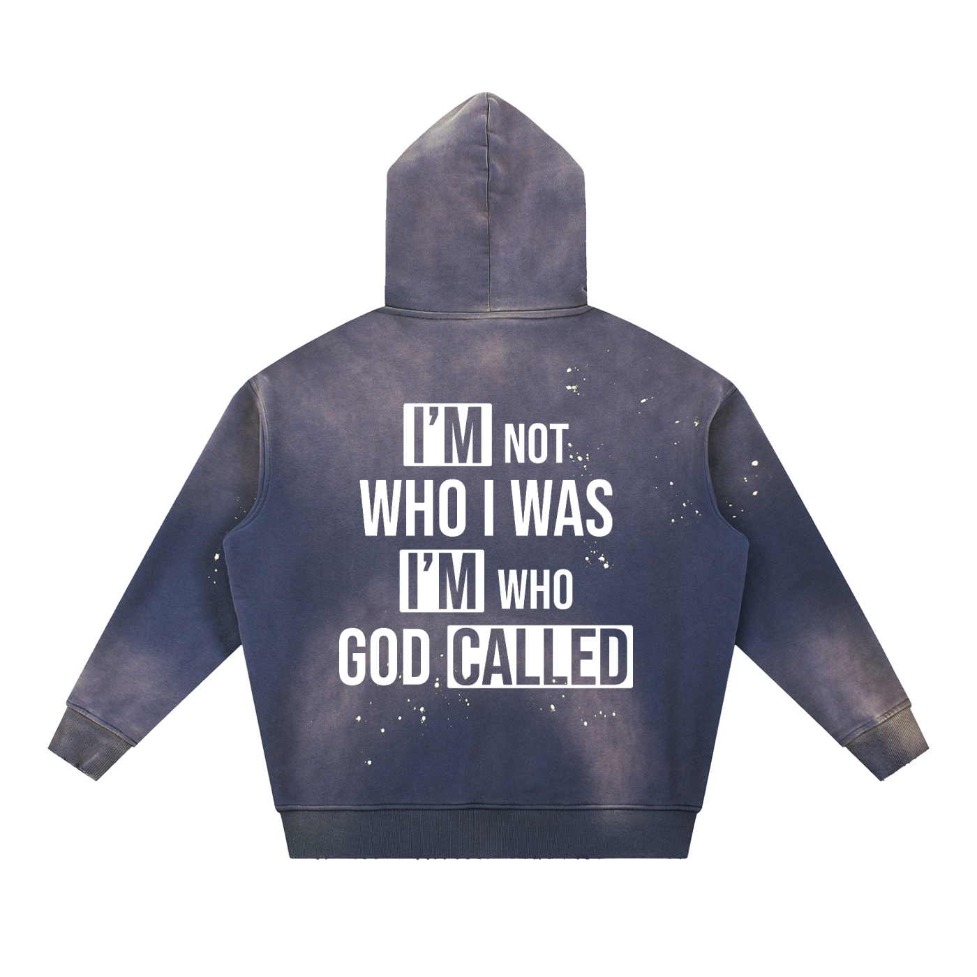 Grace Made Me – Vintage Washed Frayed Fleece Hoodie (Unisex)