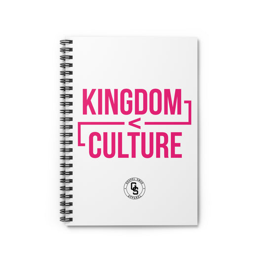Kingdom Over Culutre Spiral Notebook - Ruled Line