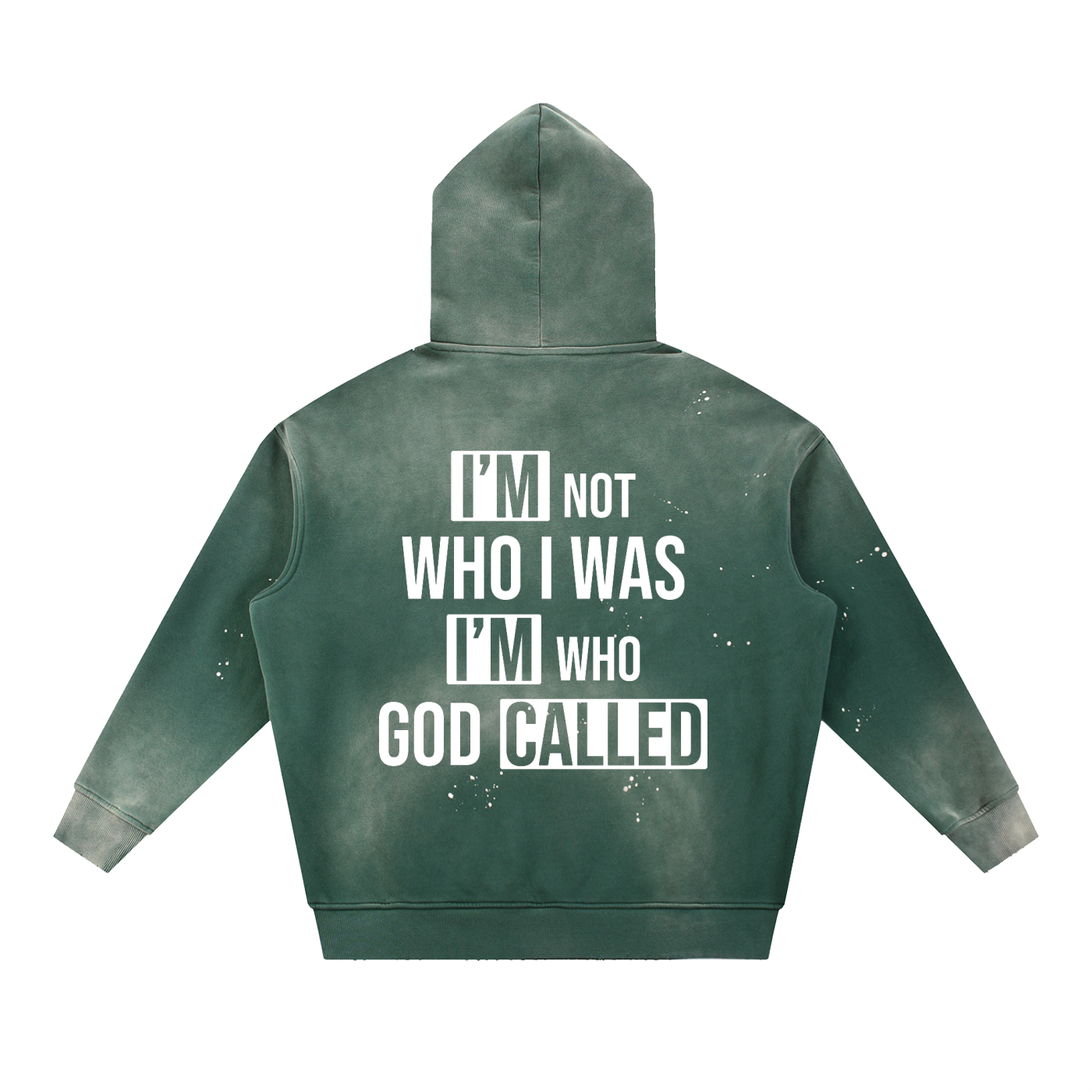 Grace Made Me – Vintage Washed Frayed Fleece Hoodie (Unisex)