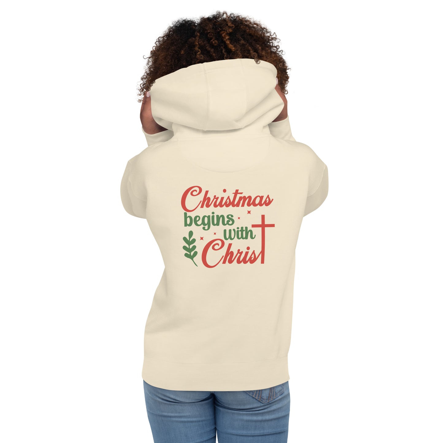 Christmas Begins With Christ Hoodie | Gospel Swag – Faith. Style. Purpose